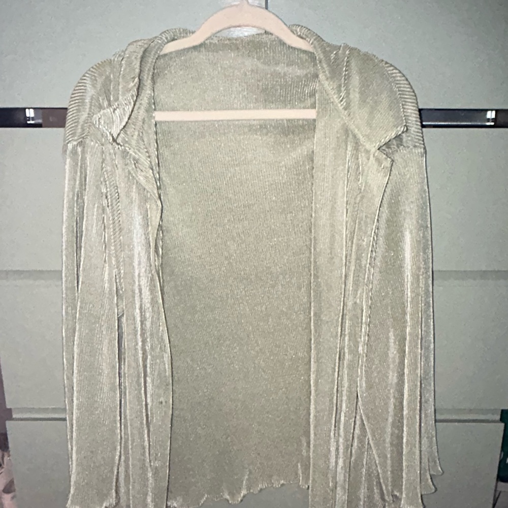Mint Reflective-y Button Up